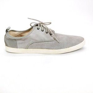 Steve Madden Mens Colle Perforated Low Top Lace Up Flat Sneakers‎ Gray 12